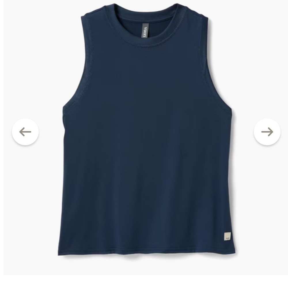 Vuori Navy Blue Sleeveless Top - Picture 2 of 5